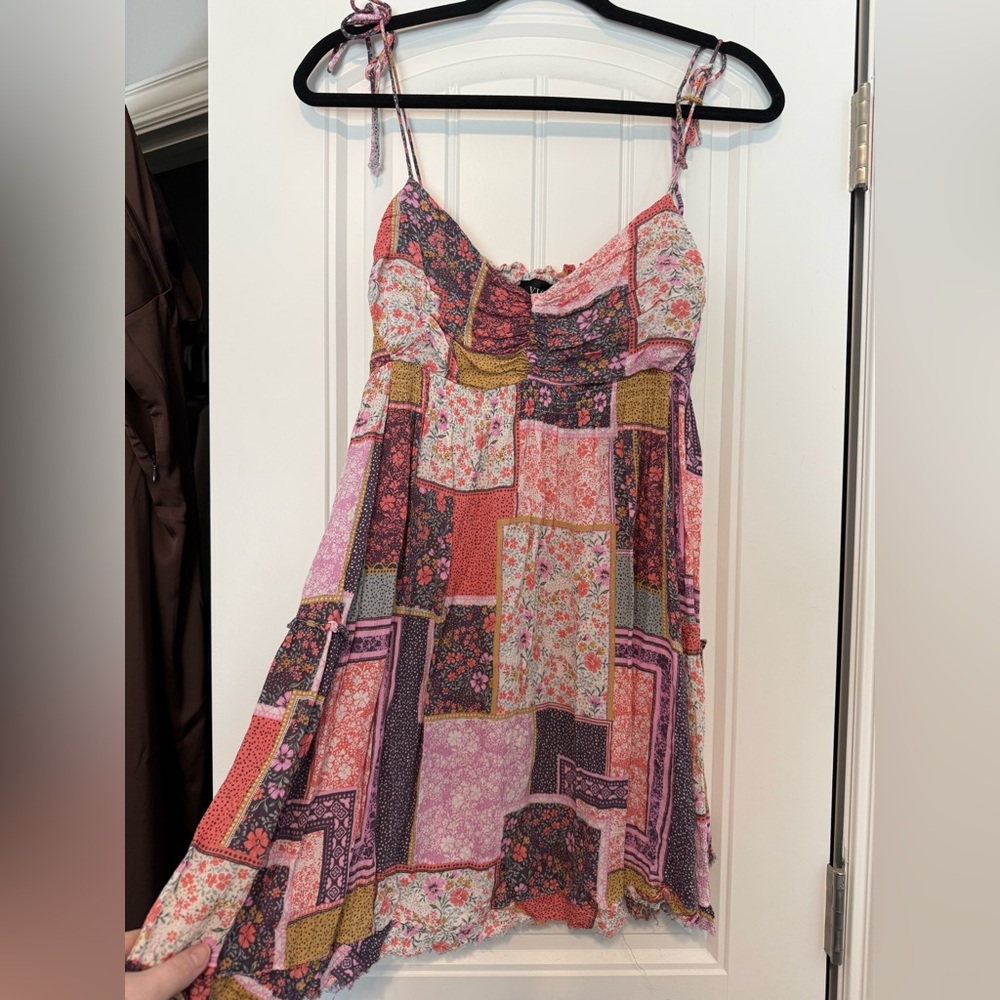 Vici Multicolor Patchwork Mini Dress - image 5